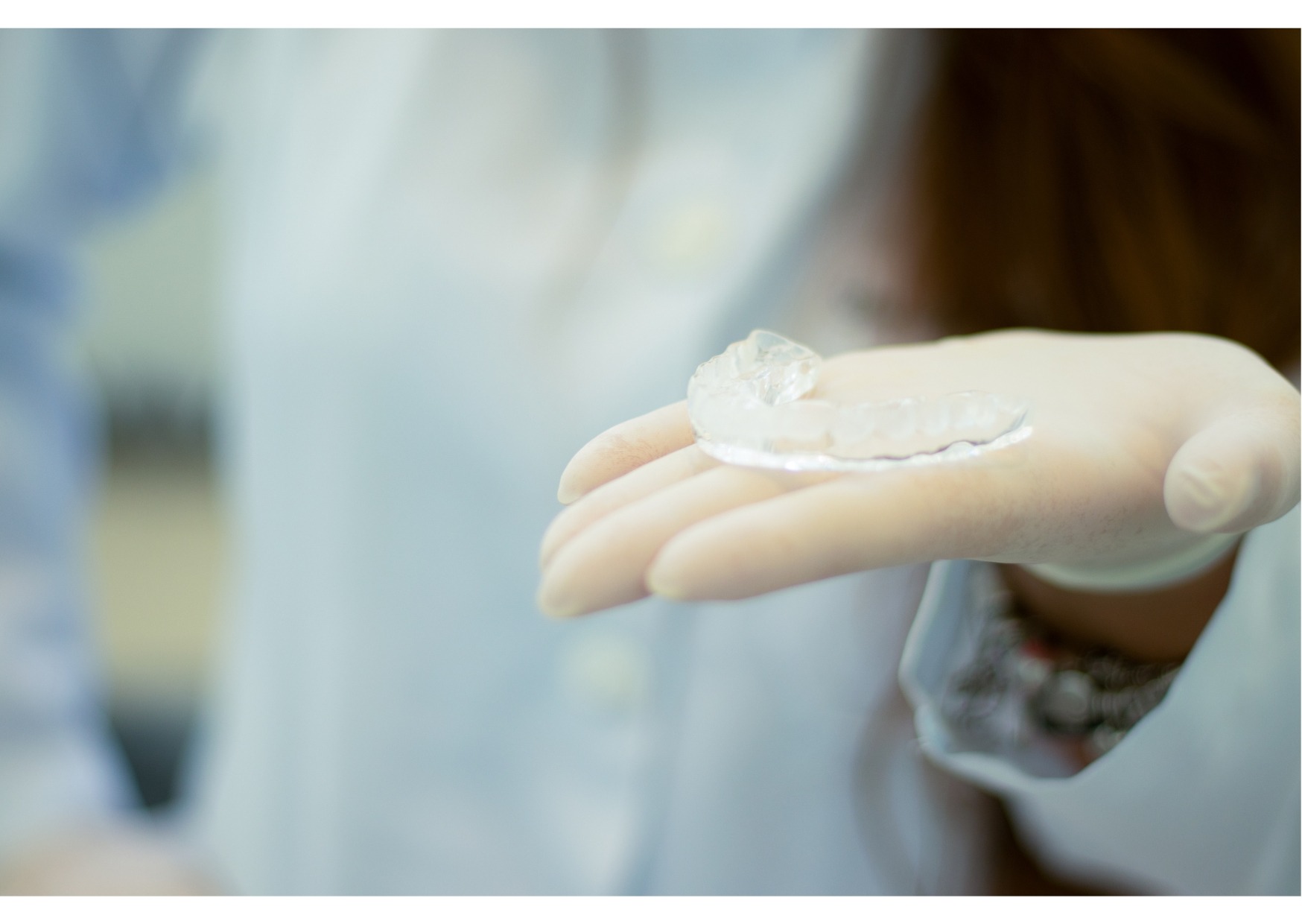 Custom nightguard used to protect teeth from grinding and clenching during sleep